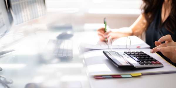 A CFO going over the financials of a company.